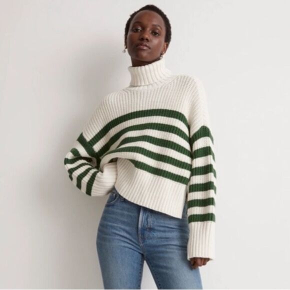 Madewell Wide Rib Turtleneck Sweater NWT Size XXL N0064 - Picture 2 of 12